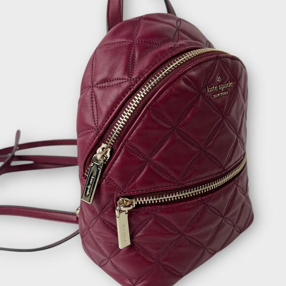 Kate Spade New York Natalia Mini Convertible Backpack in Cherrywood main image 4